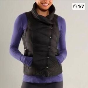 Lululemon GetDown Reversable Black Puffer Vest